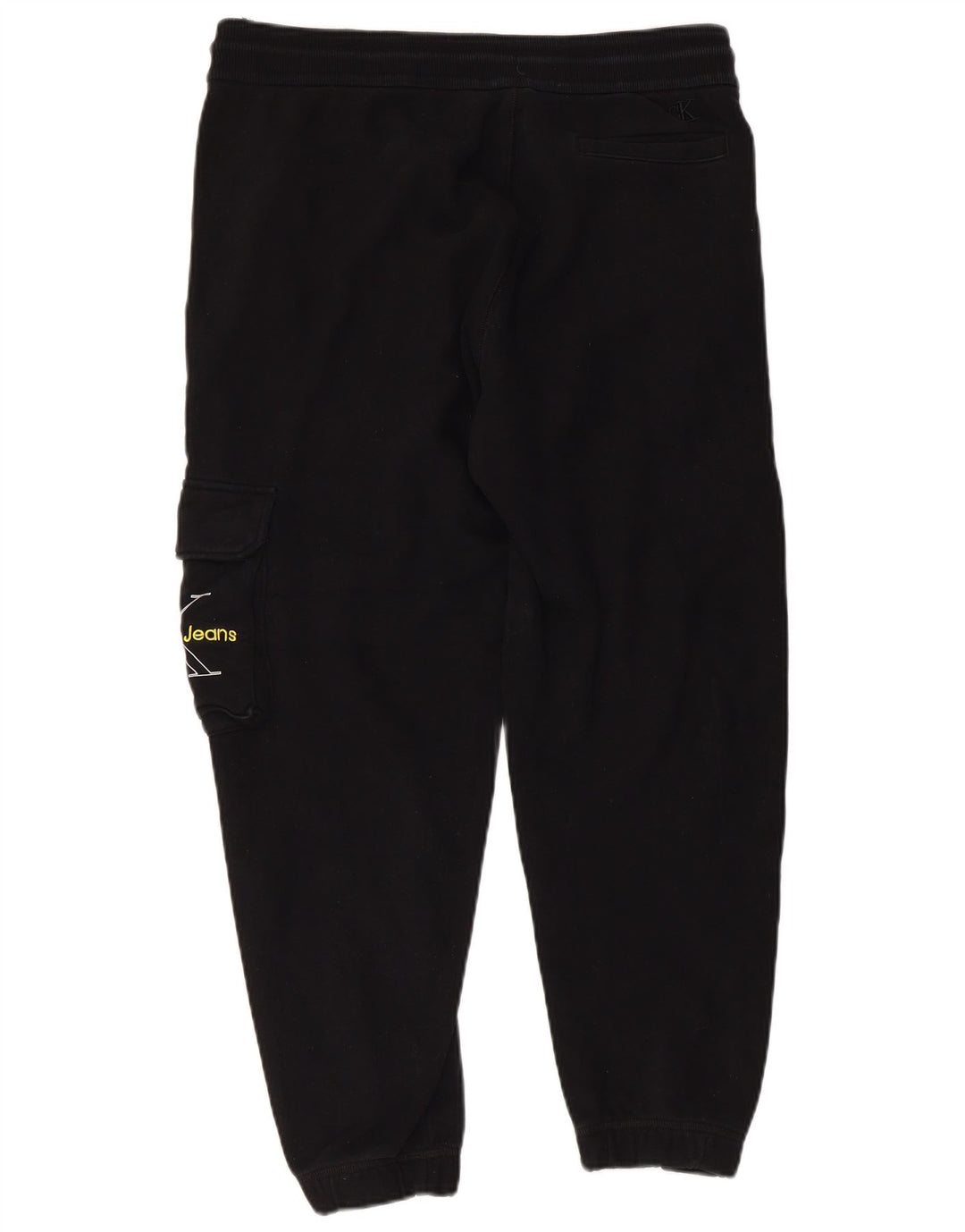 CALVIN KLEIN Pantalones de chándal cargo con estampado gráfico para hombre Joggers Medium Black