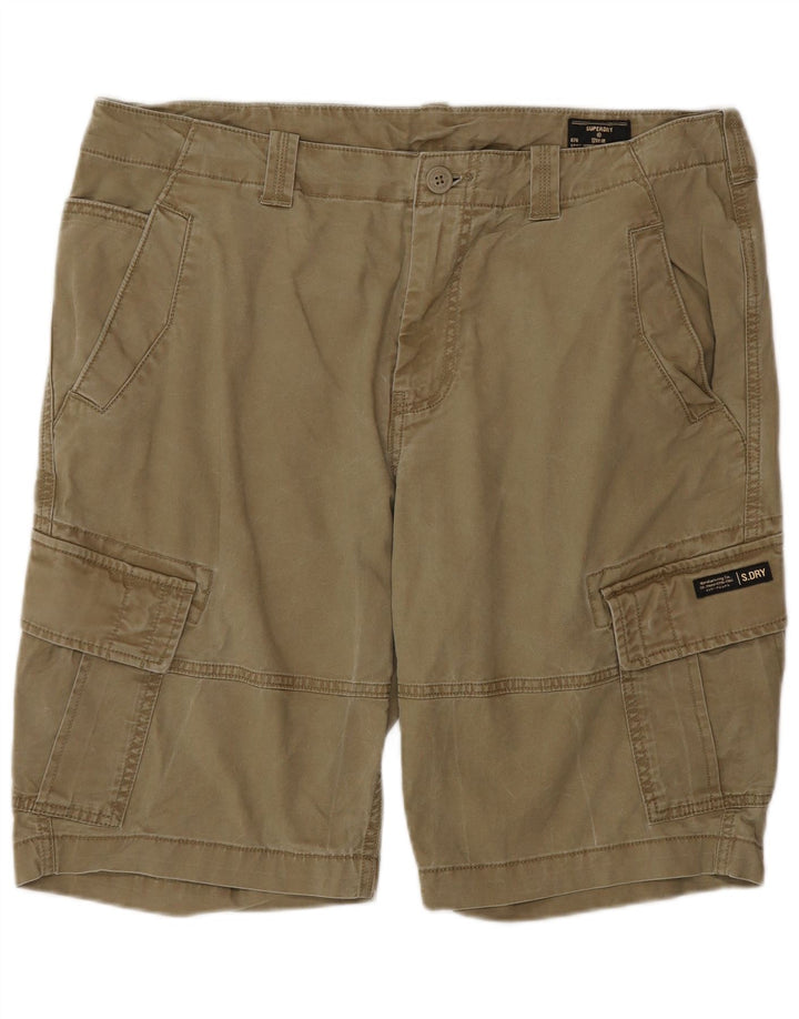 Superdry Shorts Cargo Para Hombre W36 Algodón Beige Grande