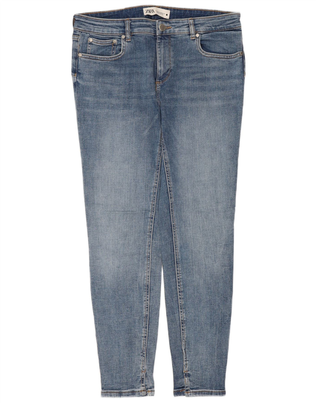 ZARA Vaqueros Slim Mujer EU 42 Large W32 L28 Azul