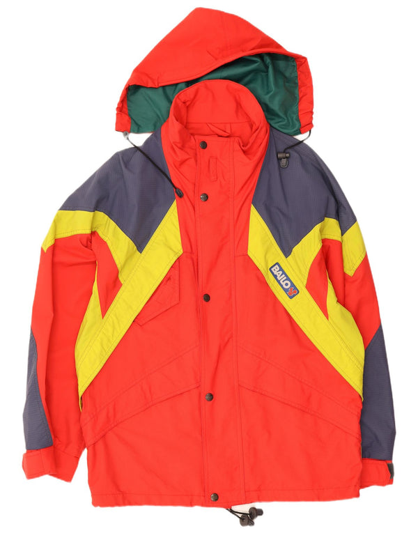 Bailo Chaqueta de esquí acolchada con capucha para hombre Talla 42 XS Rojo Colorblock Sports