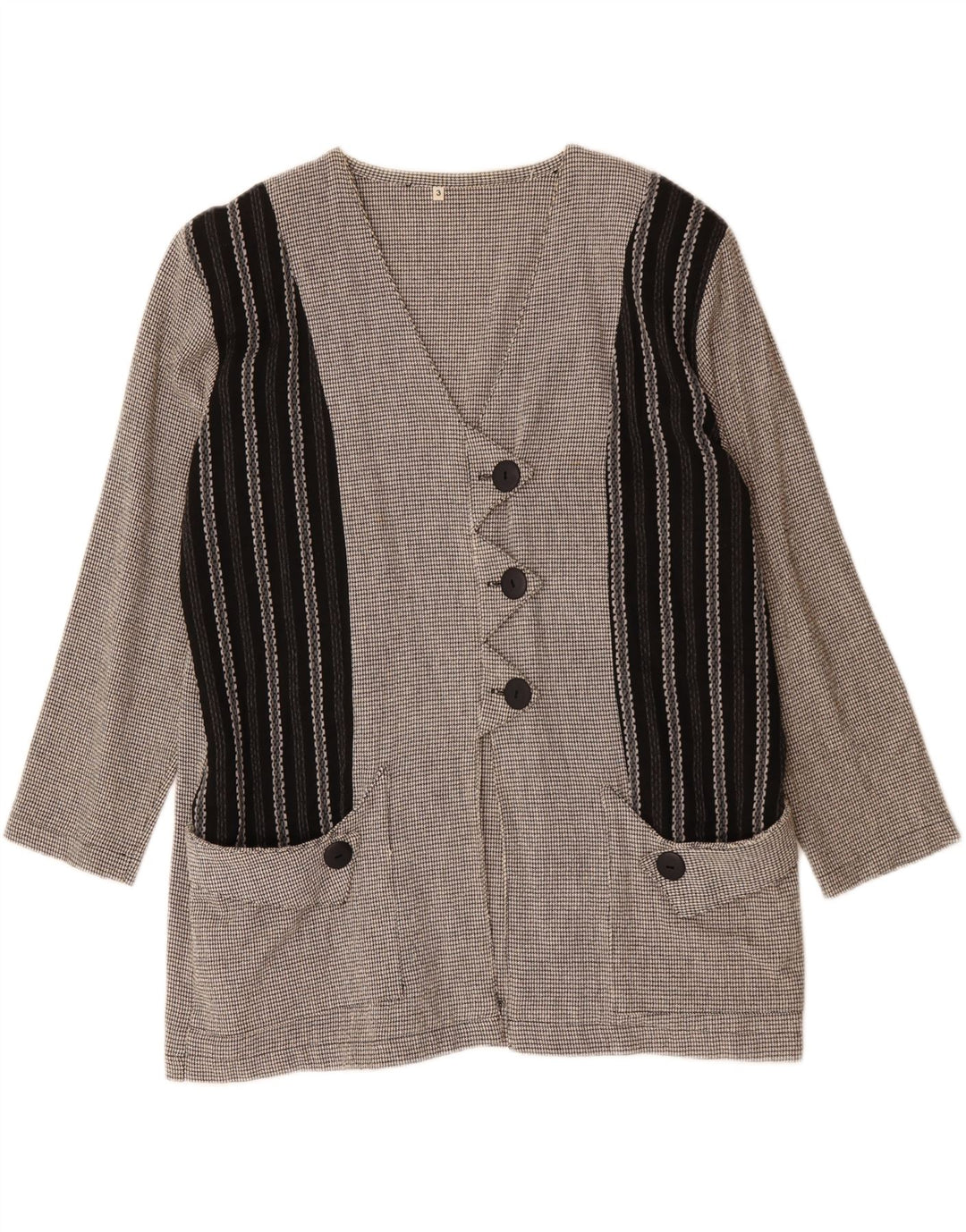 Vintage mujer chaqueta blazer de gran tamaño Reino Unido 16 bloque de color gris grande