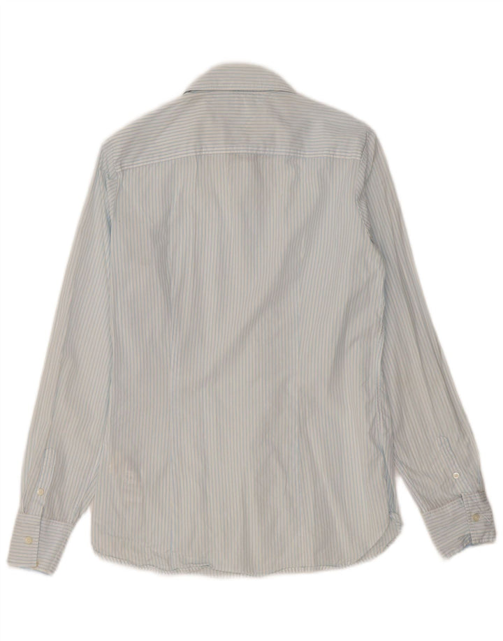 Tommy Hilfiger Camisa para mujer US 8 Algodón azul medio a rayas