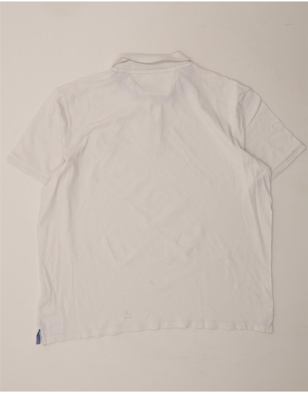 DANIEL HECHTER Mens Polo Shirt 3XL White Cotton Vintage Daniel Hechter and Second-Hand Daniel Hechter from Messina Hembry 