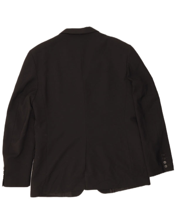 Sisley Chaqueta tipo blazer de 3 botones para hombre IT 50 Large Poliéster negro