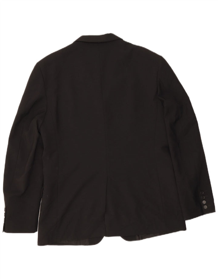 Sisley Chaqueta tipo blazer de 3 botones para hombre IT 50 Large Poliéster negro