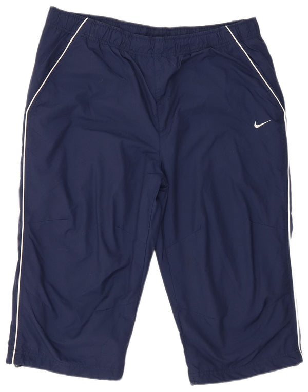 Nike Mens Sport Shorts Large Navy Blue Nylon
