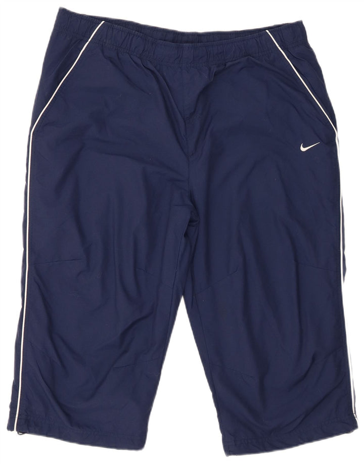 Nike - Pantalones cortos deportivos para hombre, talla grande, nailon azul marino
