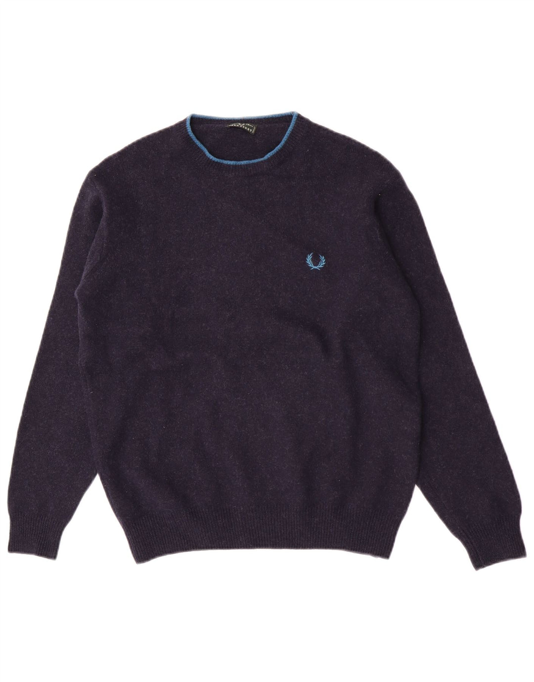 Fred Perry Jersey con cuello redondo para niño 13-14 años Lana azul marino