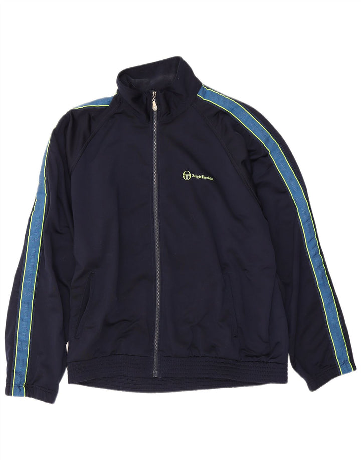 Sergio Tacchini Chaqueta de chándal para hombre IT 54 XL Azul marino Colorblock