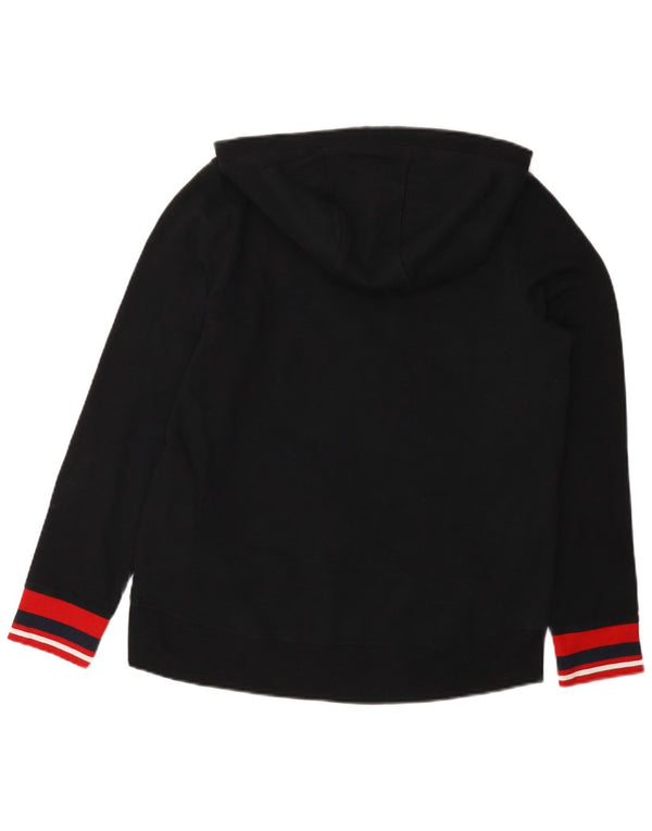 Tommy Hilfiger Jersey con capucha gráfico para mujer UK 44 Medium Black Colourblock