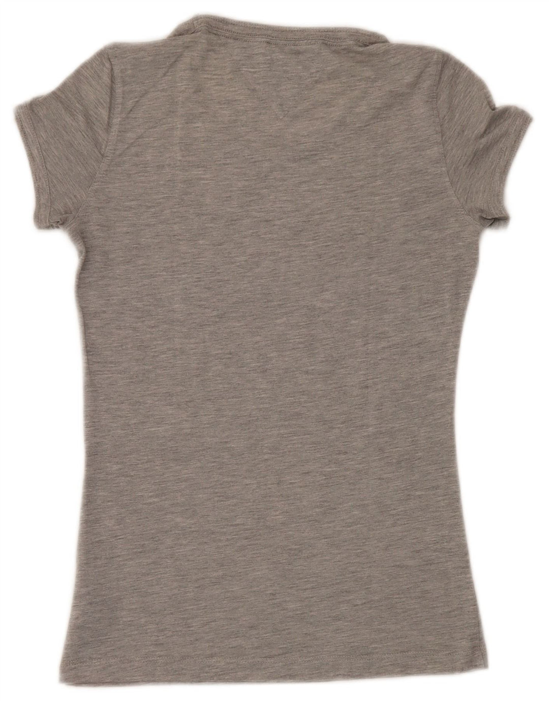Tommy Hilfiger Camiseta gráfica para mujer Top UK 12 Poliéster gris medio