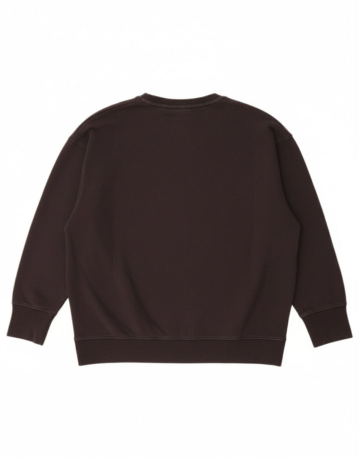 NIKE Womens Sweatshirt Jumper UK 16 Large Black Cotton
