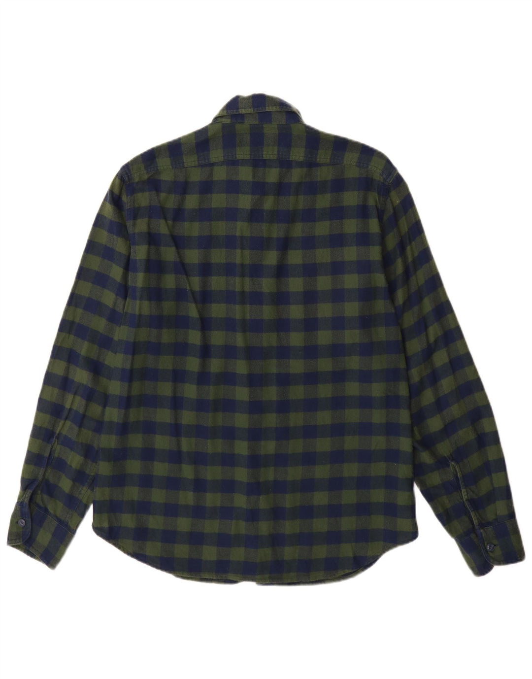 Camisa de franela para hombre J. Crew de algodón a cuadros en azul medio