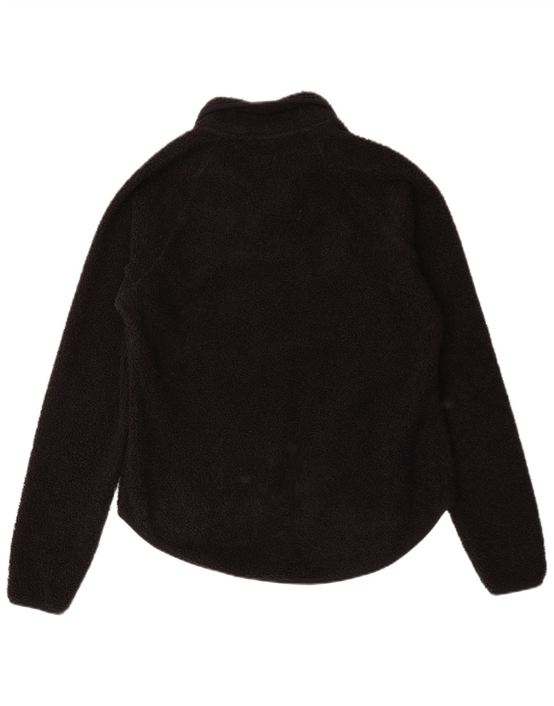 Vintage mujer chaqueta de vellón Reino Unido 14 azul marino medio