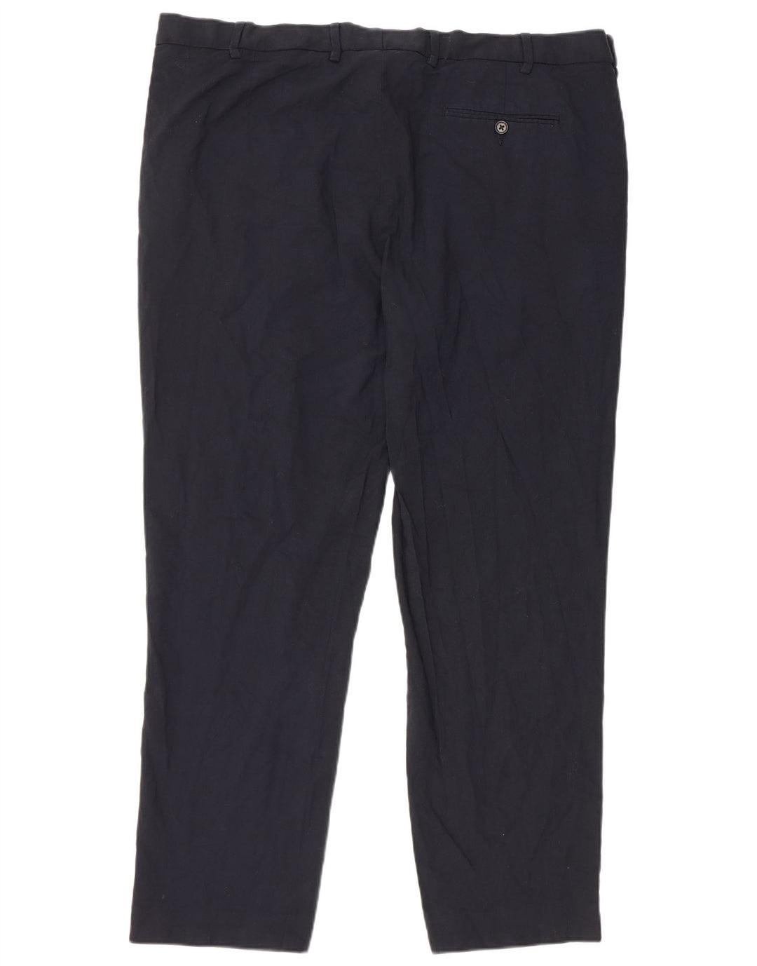Marks & Spencer Pantalones casuales de corte regular para hombre W44 L31 Azul marino