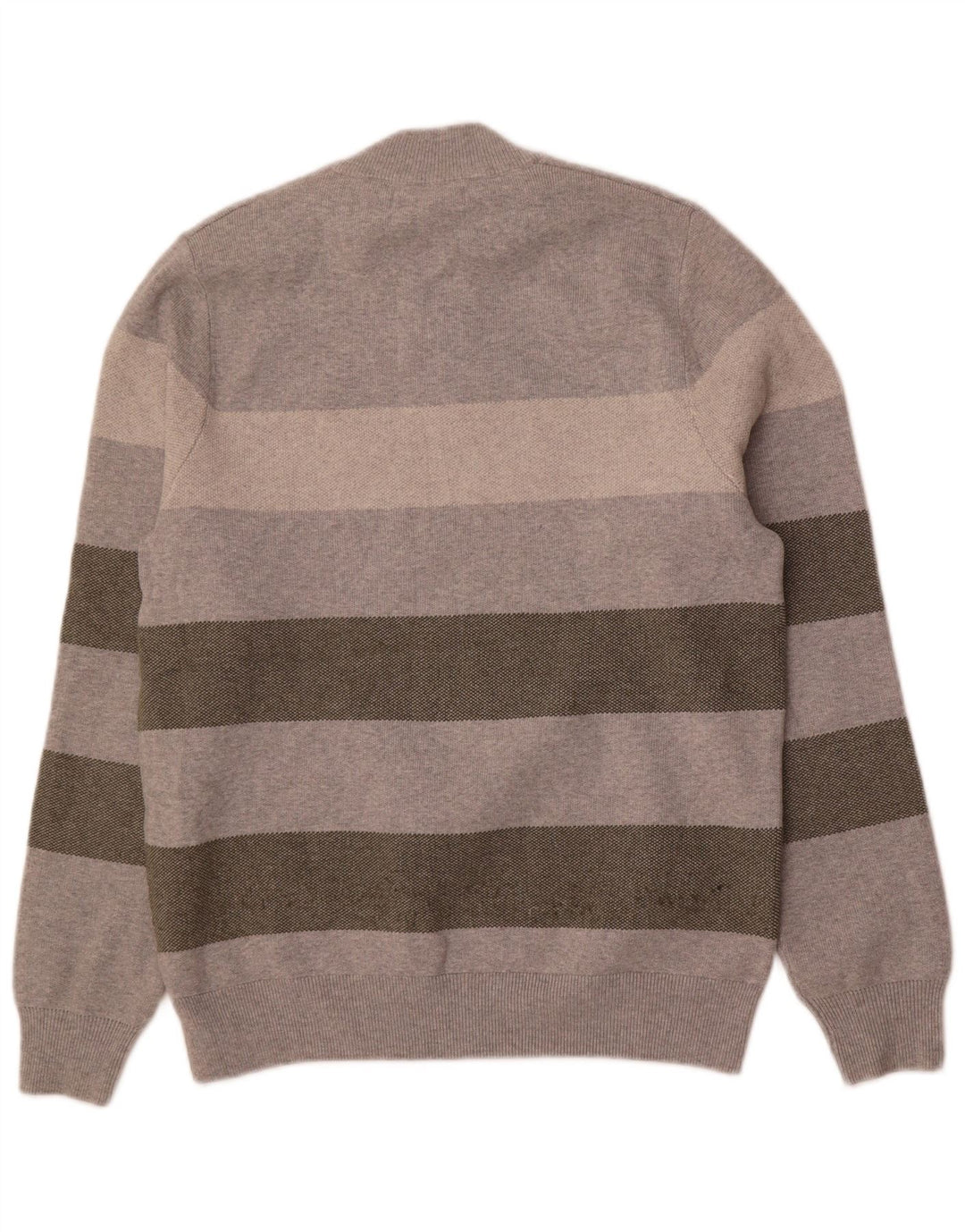 Marks & Spencer Jersey de cuello redondo para hombre Poliéster a rayas gris medio