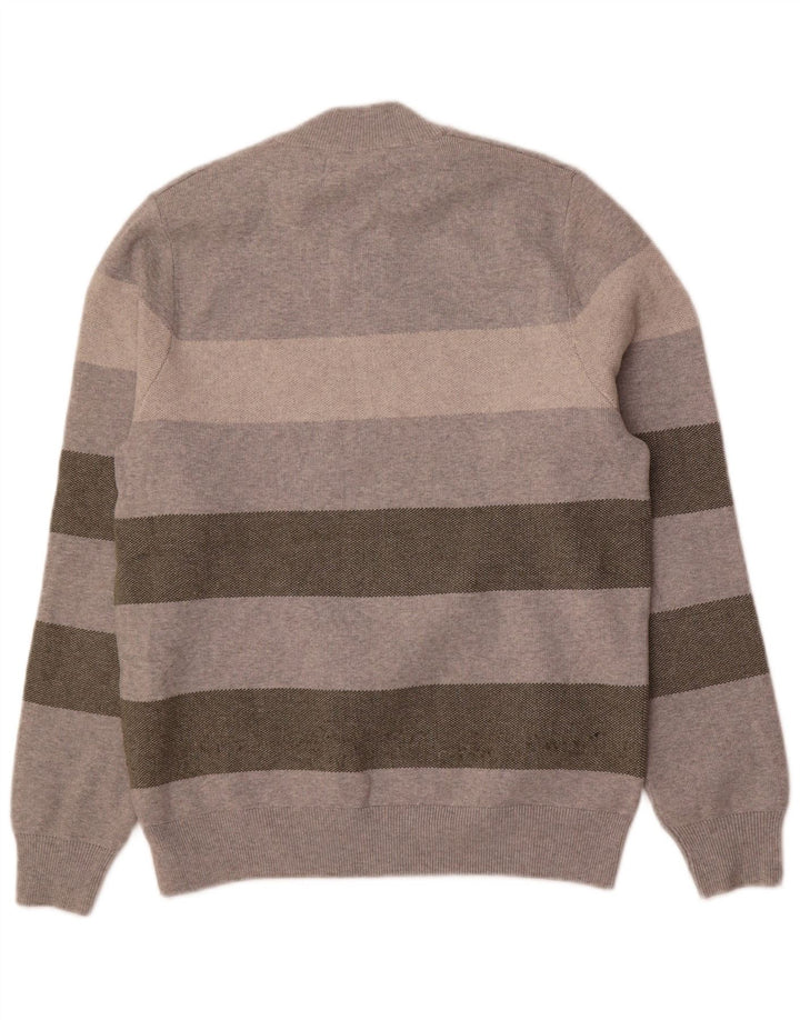 Marks & Spencer Jersey de cuello redondo para hombre Poliéster a rayas gris medio