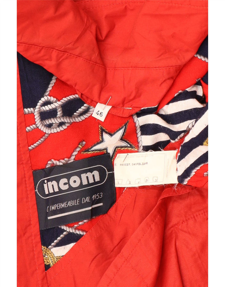 INCOM Abrigo para mujer IT 46 Algodón rojo grande