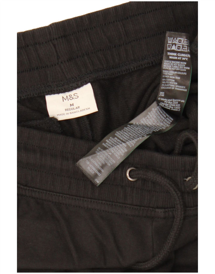 Marks & Spencer Pantalones De Chándal Para Hombre Algodón Negro Mediano