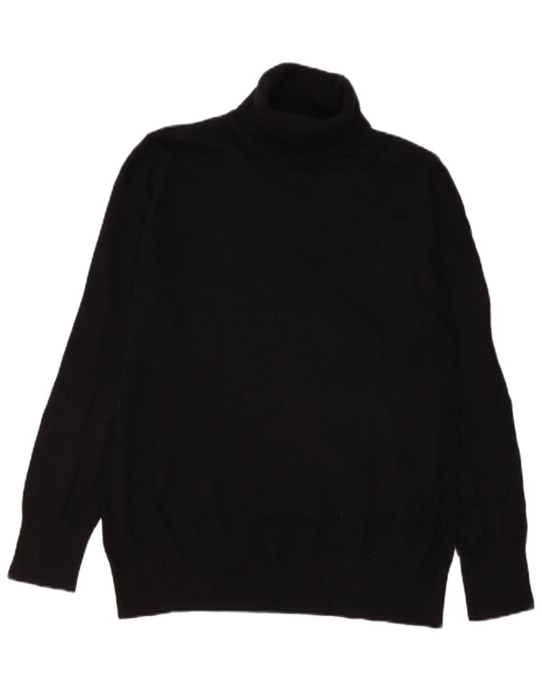 L.L.Bean Suéter tipo jersey con cuello vuelto para mujer UK 46 Grande Algodón negro