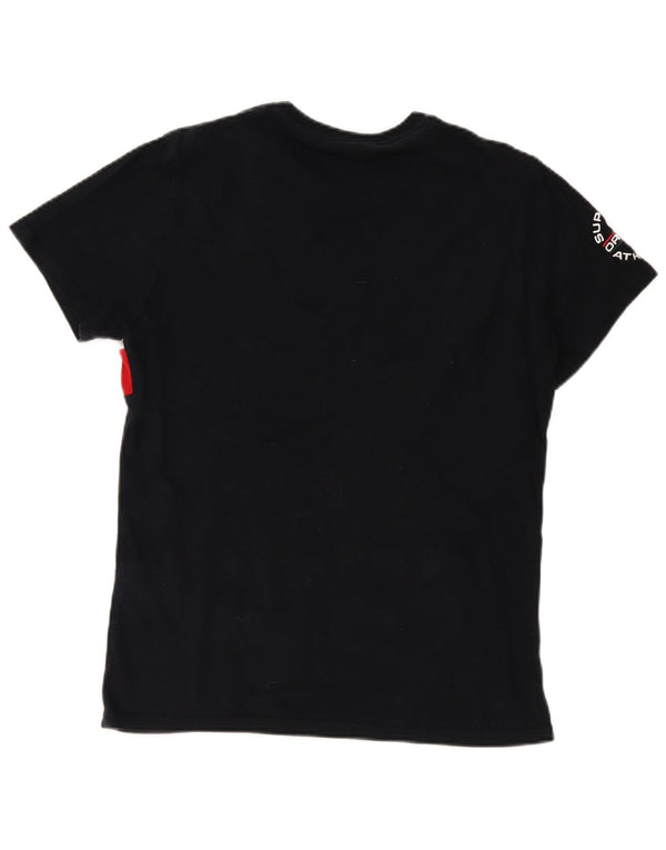 Superdry Camiseta con gráfico de hombre, talla grande, color negro, de algodón
