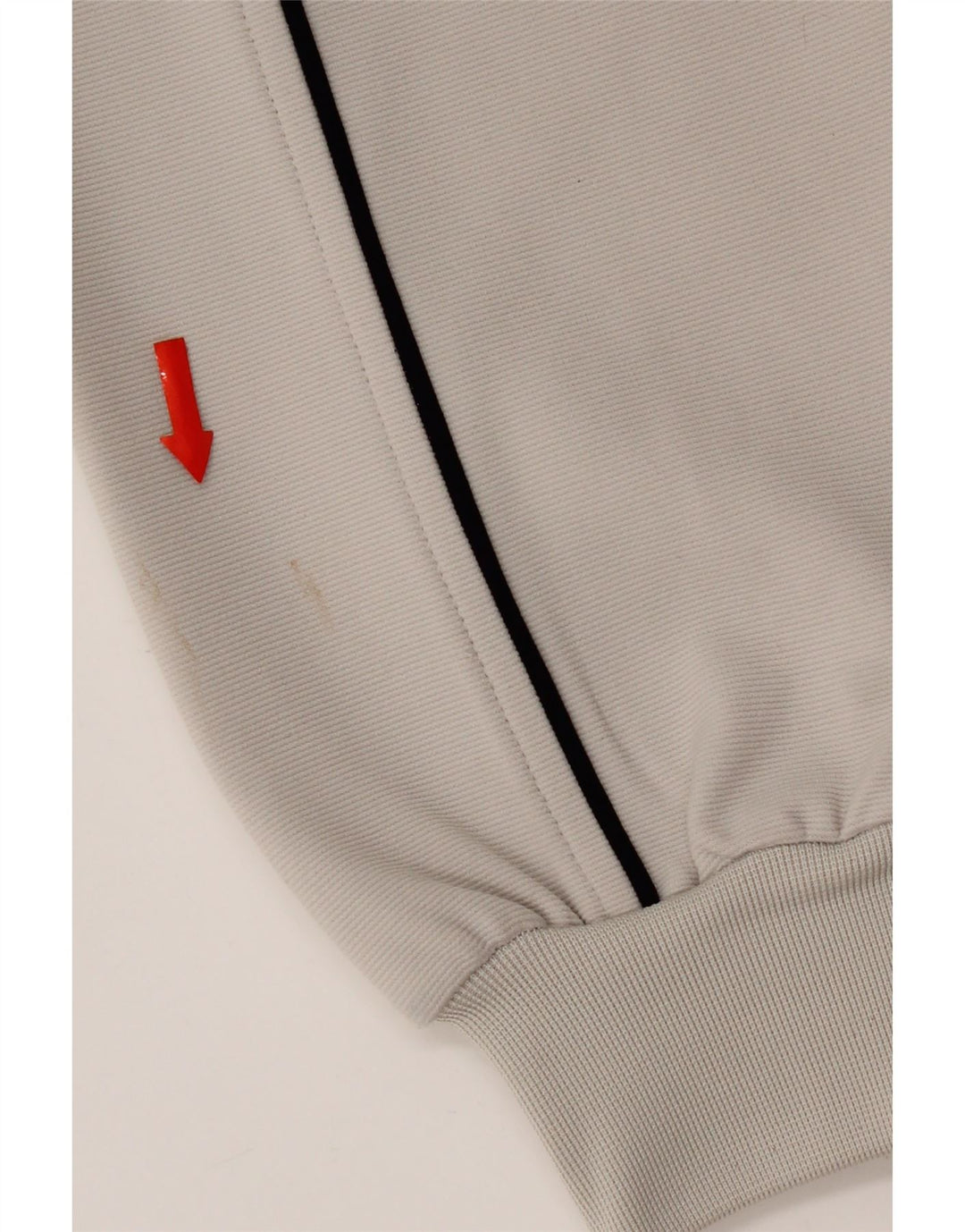 Kappa Hombre Chándal Top Chaqueta Grande Gris Colorblock Poliéster