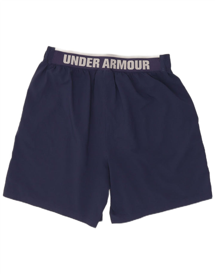 Under Armour Pantalones cortos deportivos gráficos para hombre Poliéster azul marino grande