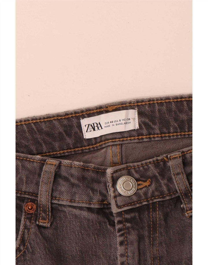 Zara Jeans Rectos Mujer EU 40 Medium W30 L29 Gris