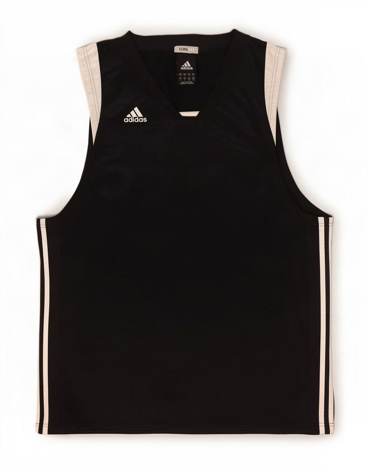 Adidas Mens Climacool Vest Top Grande Negro Colorblock Poliéster