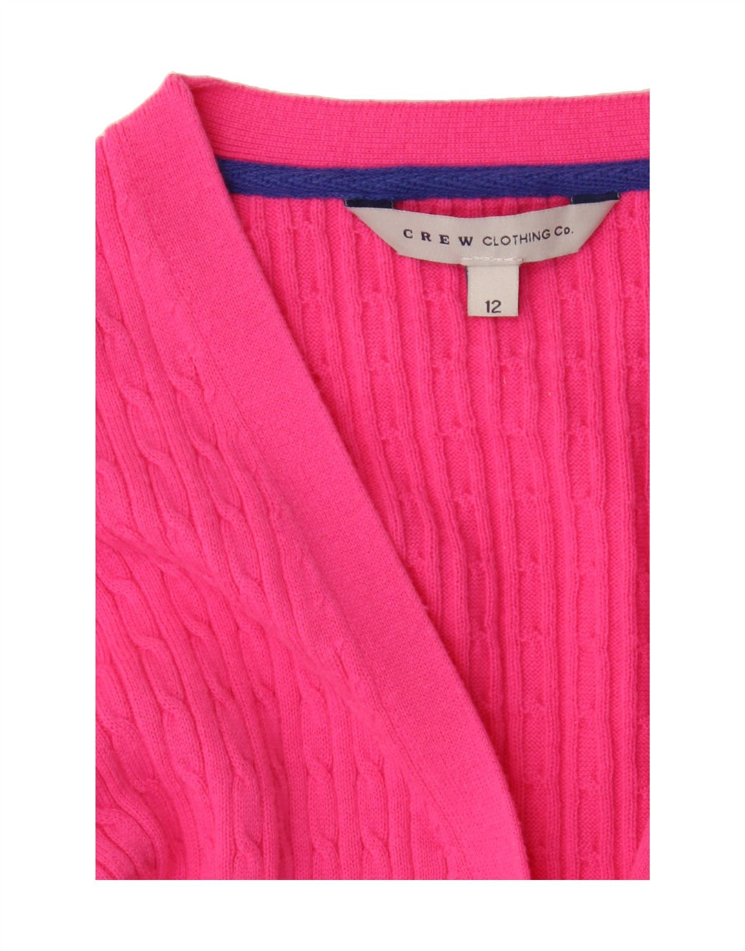 J. CREW Womens Cardigan Sweater UK 12 Medium Pink Cotton Vintage J. Crew and Second-Hand J. Crew from Messina Hembry 