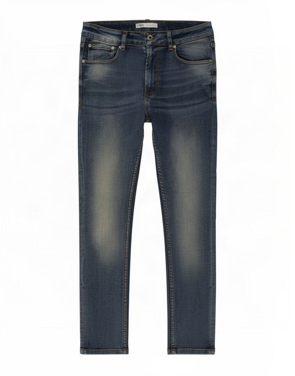 Zara Jeans ajustados para hombre EU 42 Large W32 L30 Algodón azul