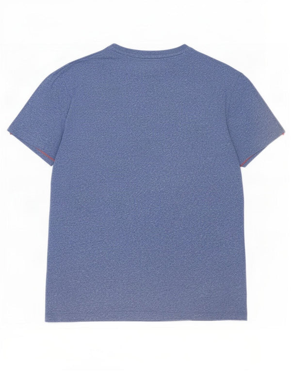 Superdry Camiseta para hombre Top Large Blue Moteado
