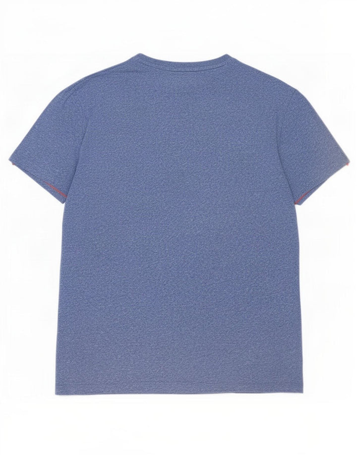 Superdry Camiseta para hombre Top Large Blue Moteado