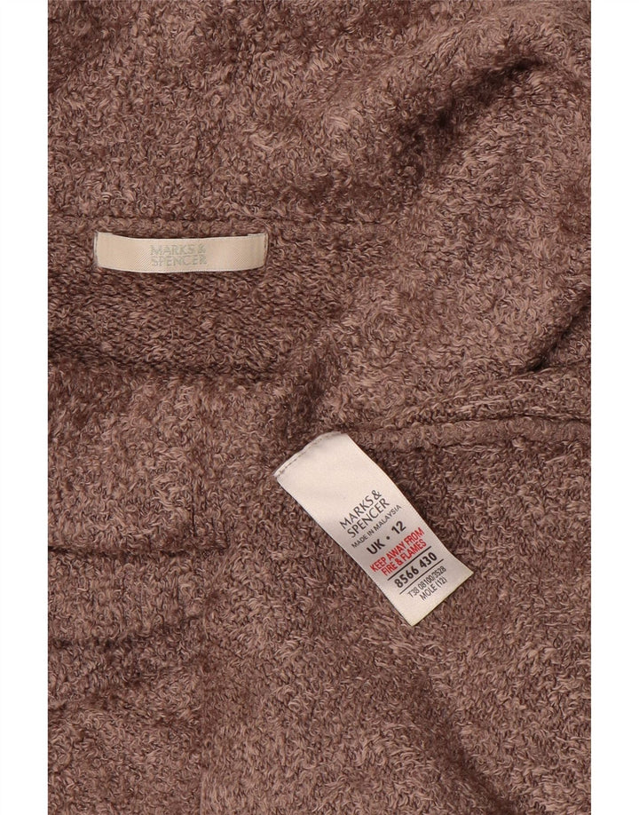 Marks & Spencer - Jersey con cuello vuelto para mujer, talla 40, viscosa marrón medio
