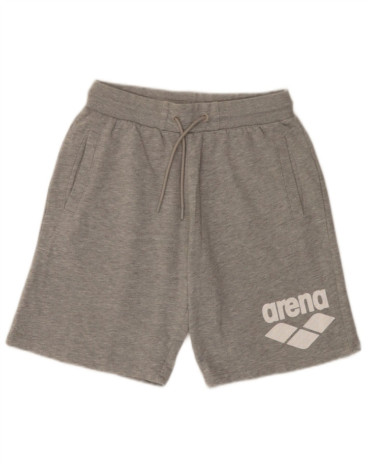 ARENA Shorts deportivos gráficos para hombre Algodón gris pequeño