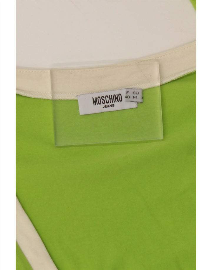 MOSCHINO Cárdigan para mujer UK 44 Verde medio