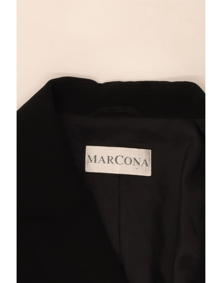 Marcona Chaqueta Blazer de 3 Botones para Mujer UK 46 Grande Poliéster Negro