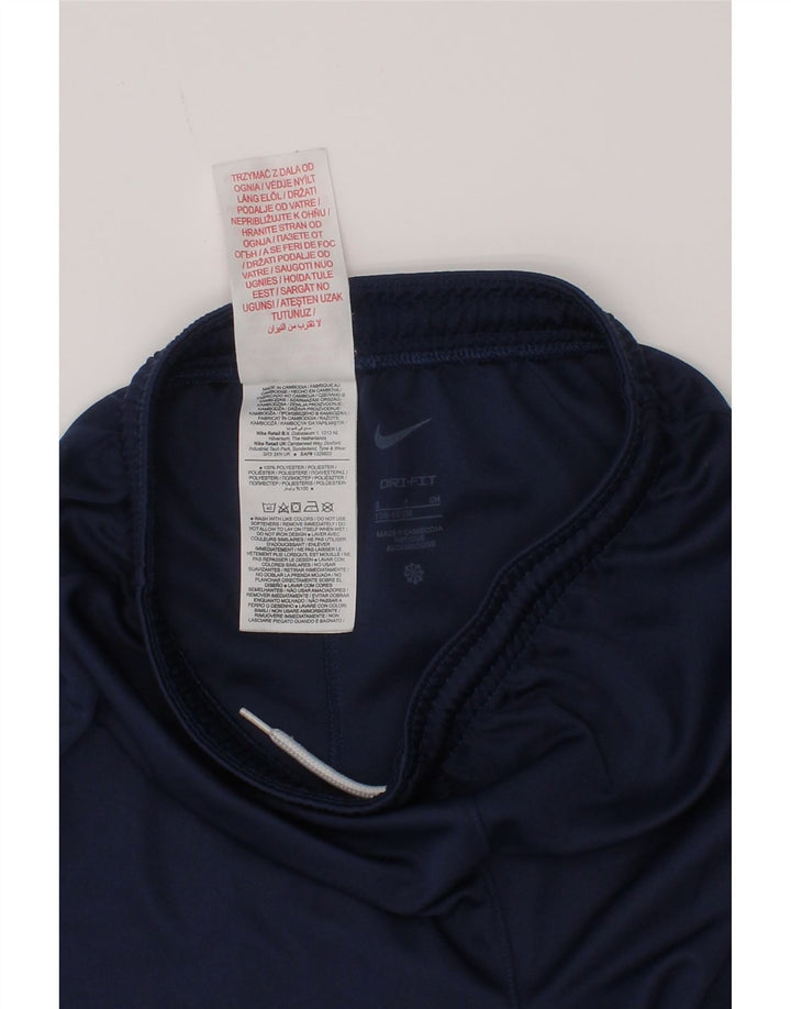 Nike Pantalones cortos deportivos Dri Fit para niños 8-9 años Pequeño Azul marino Poliéster