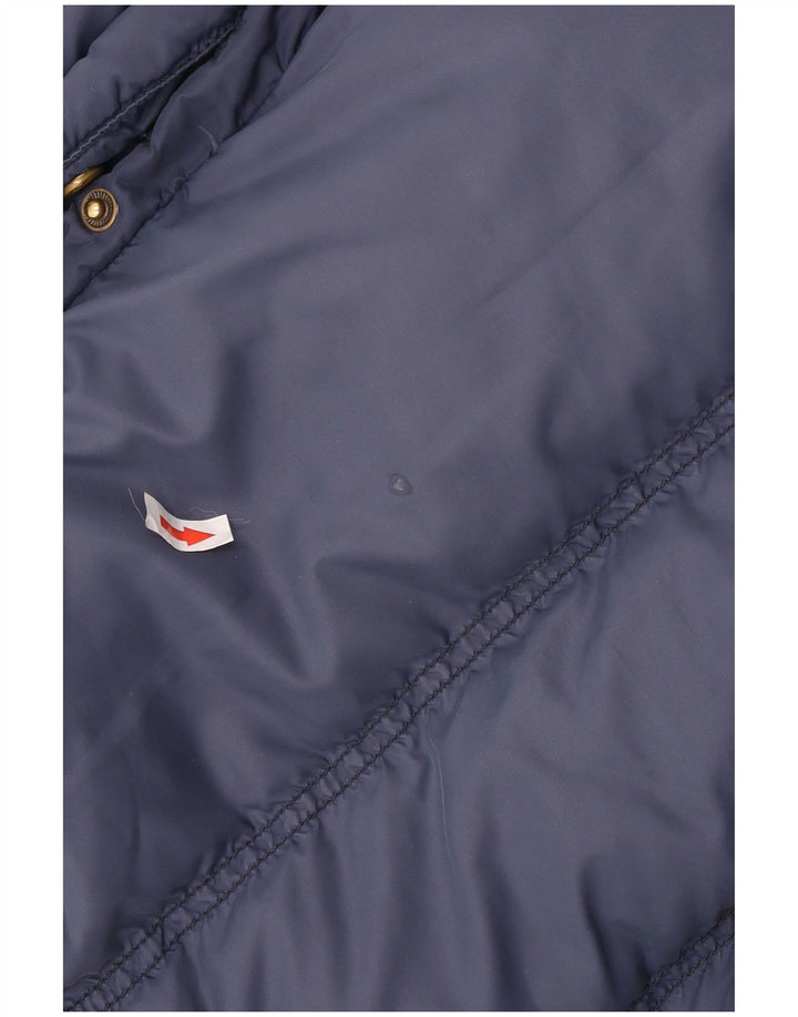 Jack Wills Chaleco acolchado para mujer UK 12 Medium Azul marino