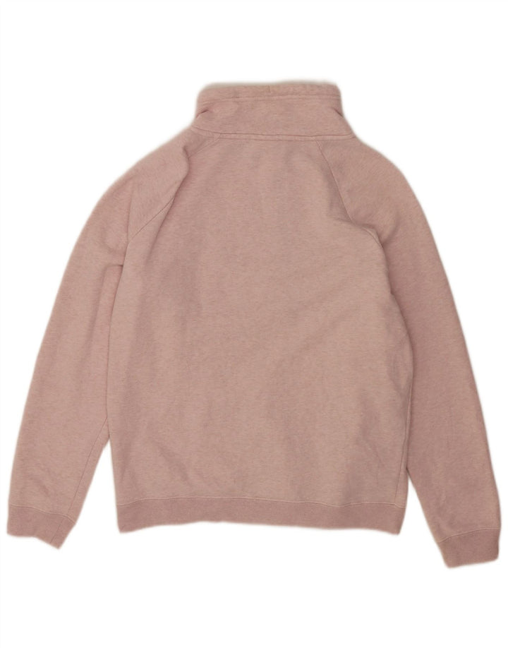 Nike - Sudadera extragrande con cuello y cremallera para mujer, talla 44, talla mediana, color rosa
