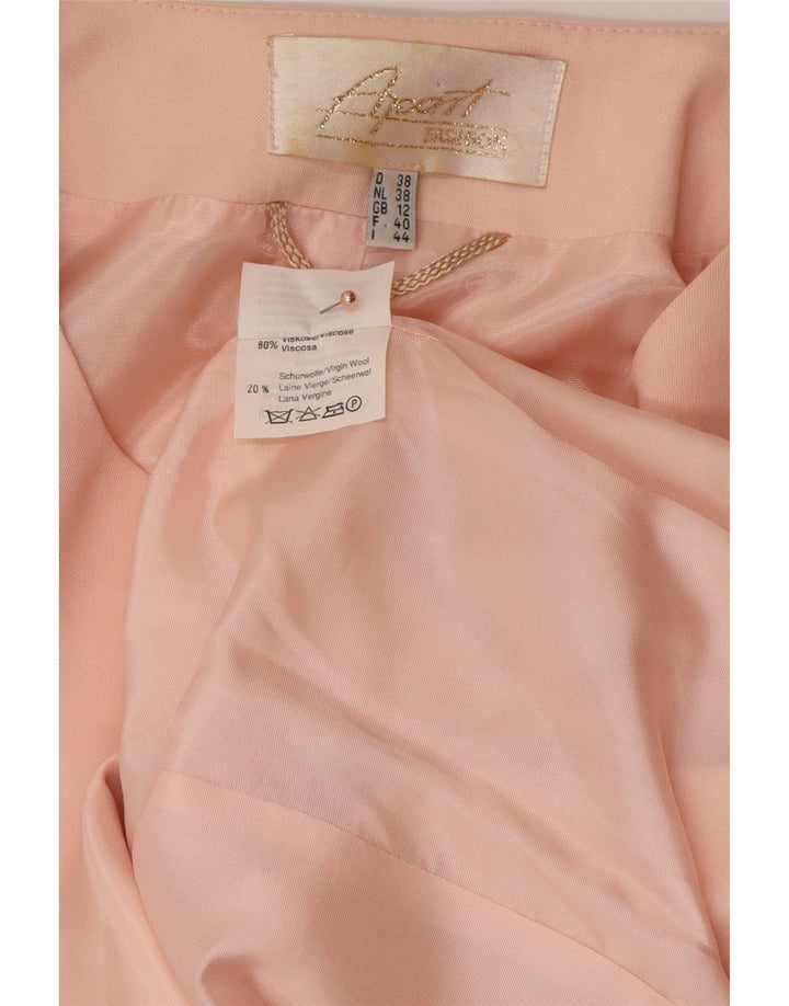 APART Chaqueta tipo blazer de manga corta para mujer con 6 botones, talla 40, color rosa medio