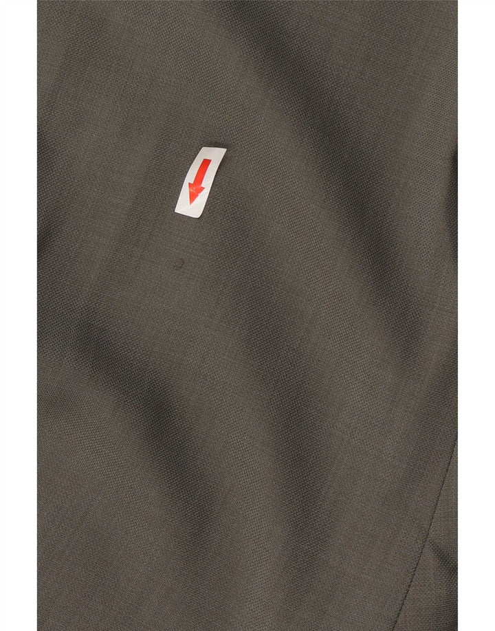 Marks & Spencer Pantalón de traje con pinzas St. Michael para hombre W34 L31 Lana gris