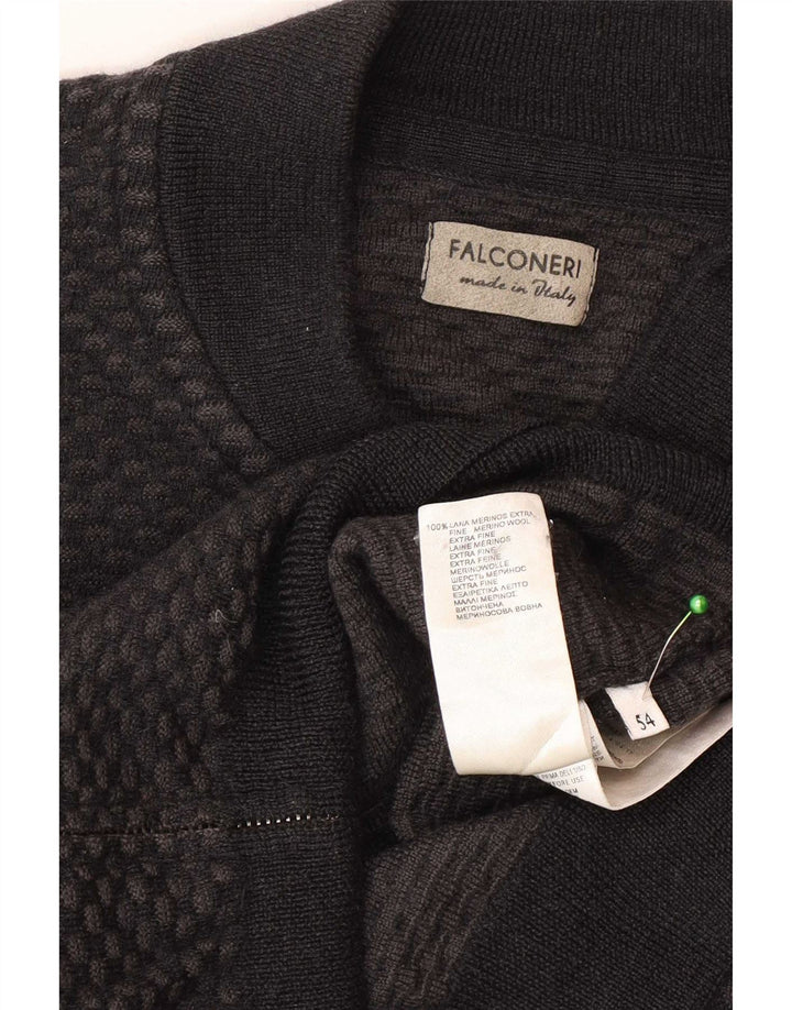 Cárdigan Hombre Falconeri IT 54 XL Lana Gris