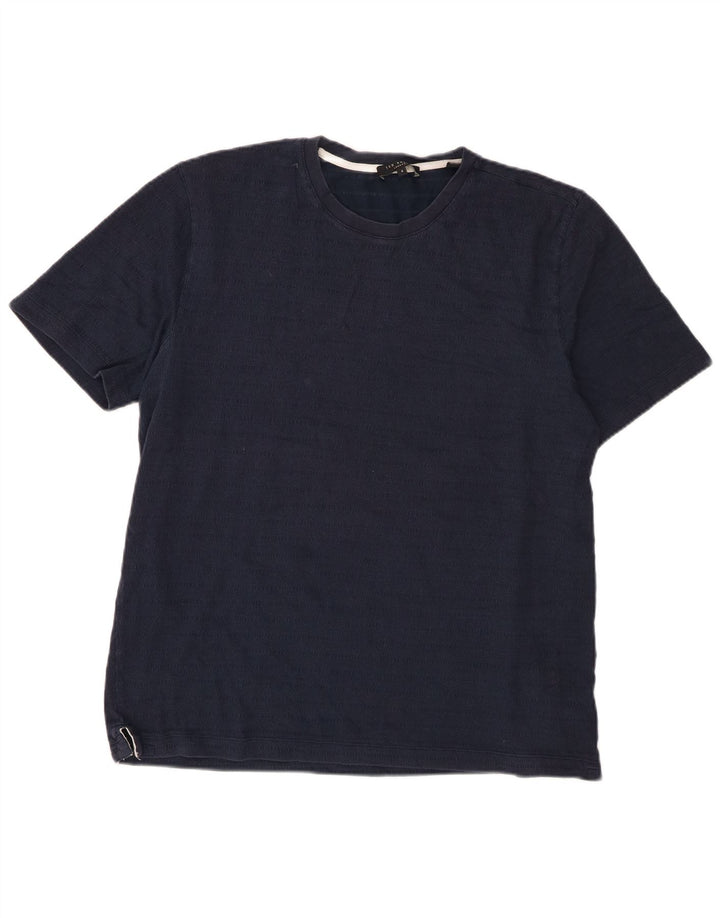 Ted Baker - Camiseta para hombre, talla 4, algodón azul marino grande