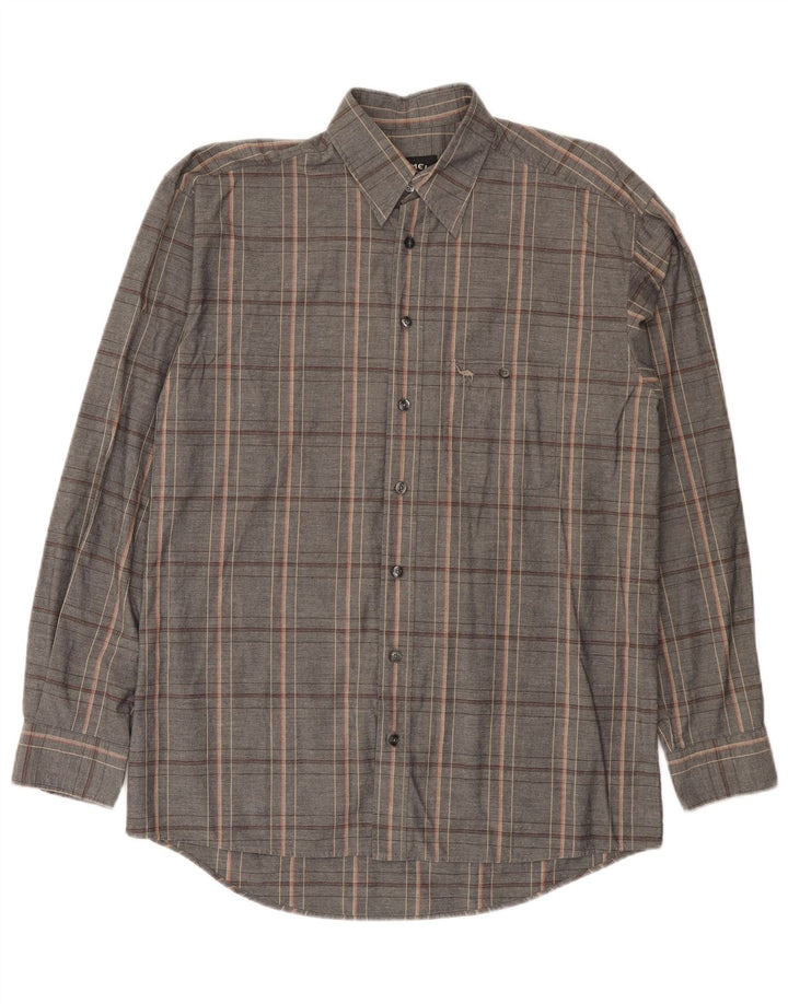 Camisa Camel Active para hombre Small Grey Plaid
