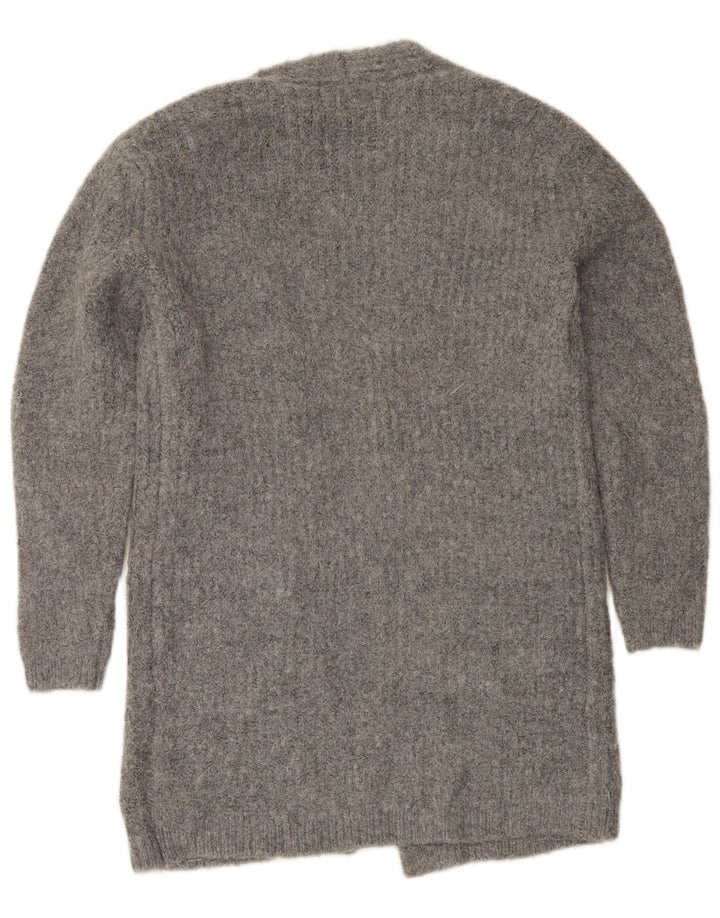 Marks & Spencer Suéter Cárdigan Abierto Largo para Mujer UK 10 Small Grey