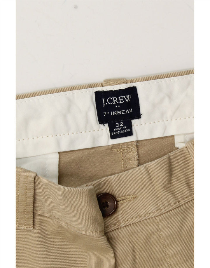 J. CREW Pantalones cortos chinos para hombre W32 Algodón beige medio