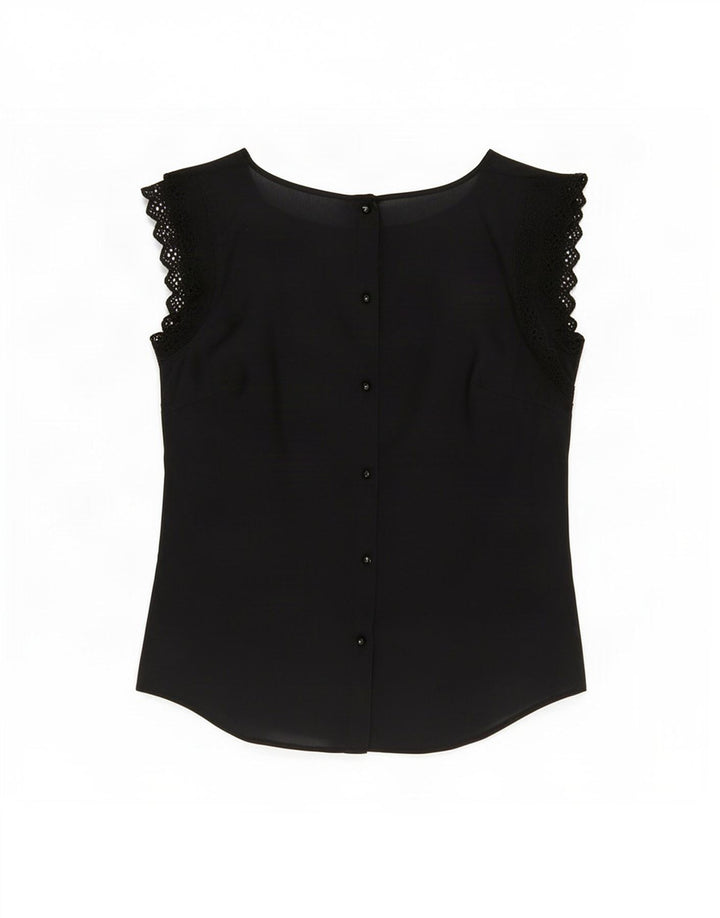 Maison Scotch Blusa para mujer Top US 1 XS Seda negra