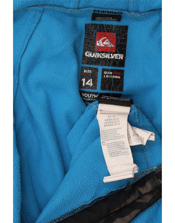 Quiksilver Chaqueta cortavientos con gráfico para niños 13-14 años, multicolor