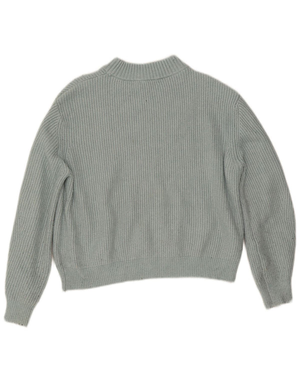 Marks & Spencer Suéter Corto con Cuello de Tortuga para Mujer UK 46 Grande Turquesa